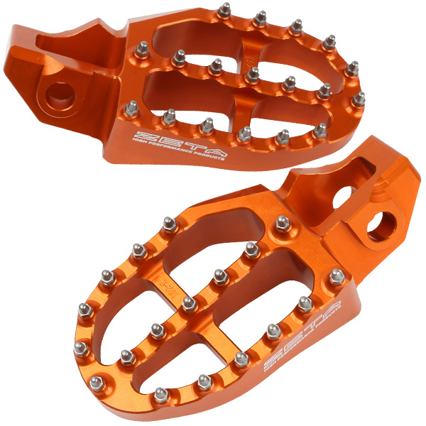 ZETA Aluminum FootPegs KTM SX/EXC 16-/17- Orange
