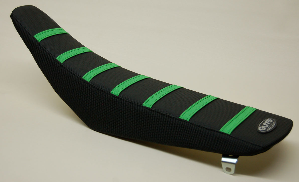 Ribbed Cover Velcro Std, Black/Green, KX85 14-19